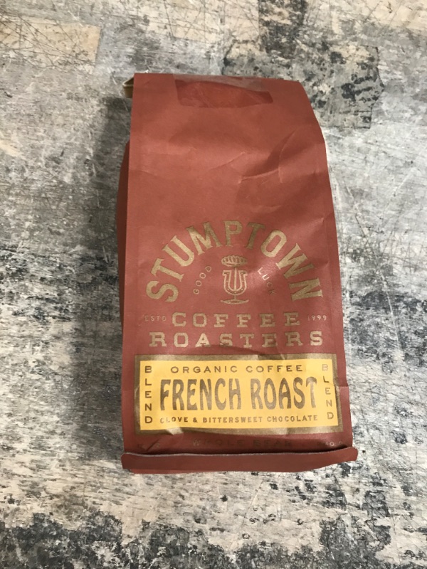 Photo 1 of *2/11/2023* Stumptown Coffee Roasters, Dark Roast Organic Whole Bean Coffee Gifts - French Roast 12 Ounce Bag with Flavor Notes of Clove and Bittersweet Chocolate