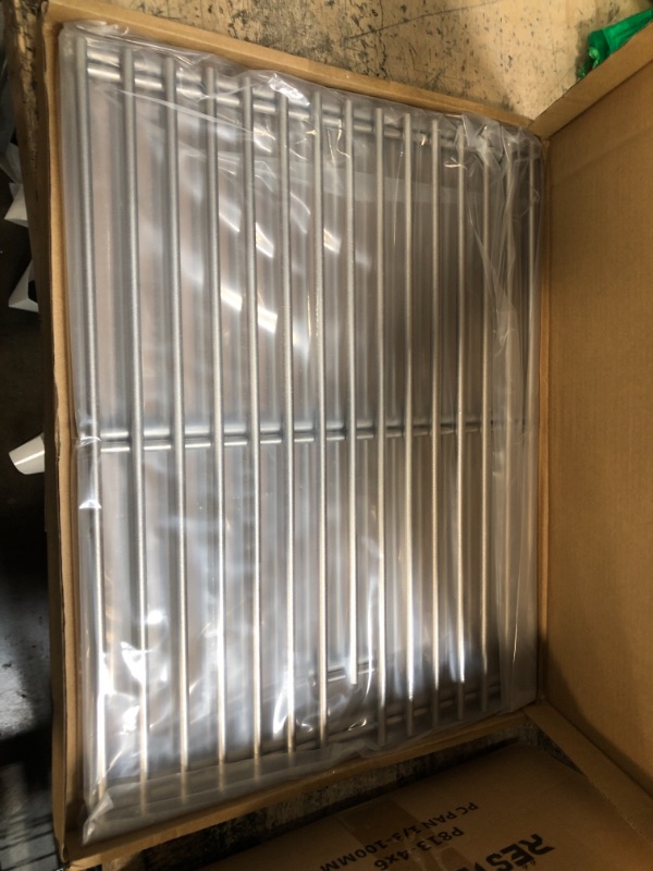 Photo 2 of 17" x 13 1/4" SOLID Stainless Steel Cooking Grates, Replacement Parts for Charbroil 463411512, 463411712, 463411911, C-45G4CB, 720-0719BL, 720-0773, Nexgrill 720-0783, 720-0773, Master Forge 1010037