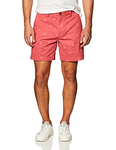 Photo 1 of Amazon Essentials Men's Slim-Fit 9" Short, Washed Red, Lobster, 31 size 31
