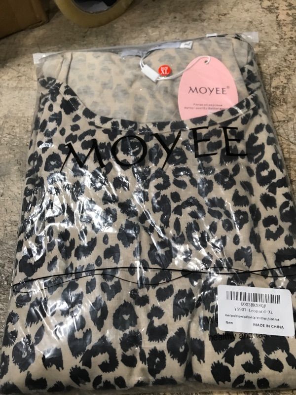 Photo 1 of MOYEE Womens Pajamas Set Sleepwear Casual Tops and Lounge Pants Soft Sleeping Pjs Set with Pockets size XL