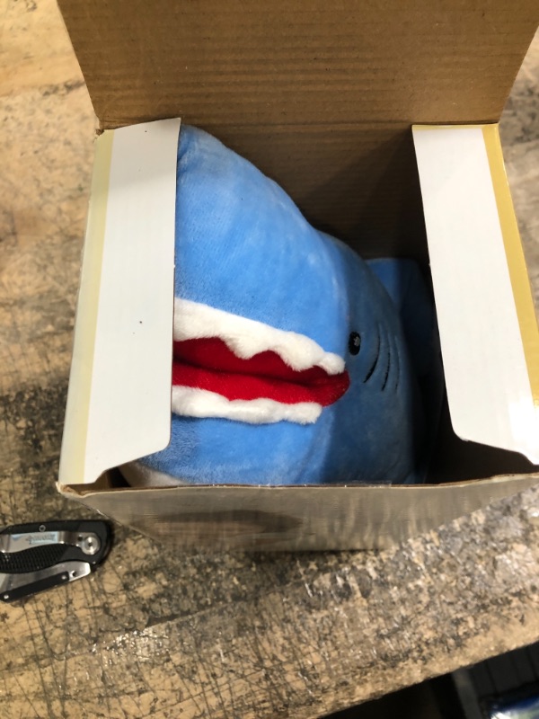 Photo 2 of Cuteoy 15" Music LED Shark Stuffed Animal Volume Adjustable Ocean Plush Toy Lullaby Animated Soothe Glow in Dark Singing Bedtime Gift for Kids 32SHARK MUSIC