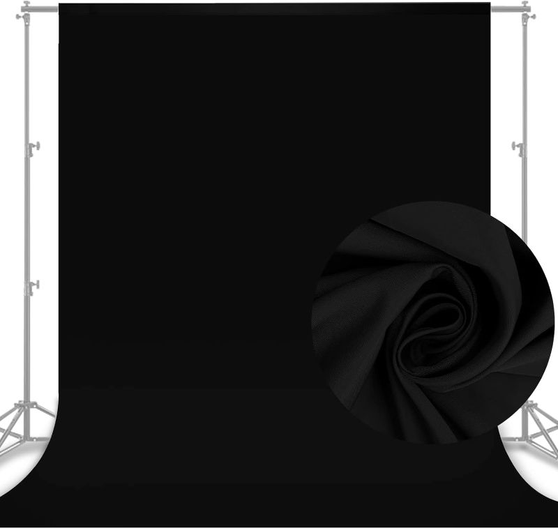 Photo 1 of 10 x 8 FT Black Backdrop Background for Photography, Chromakey High Density Polyester Fabric Pure Black Photo Backdrop Curtain Screen Collapsible Seamless...
Size:Black
Color:8 X 10 FT