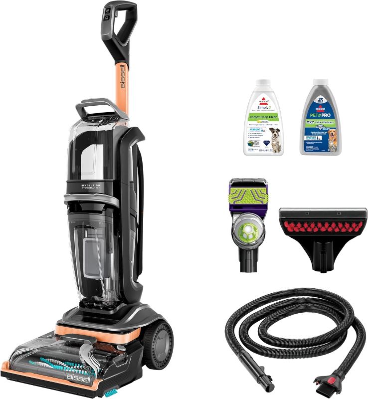 Photo 1 of 
BISSELL Revolution HydroSteam Pet Carpet Cleaner, Upright Deep Cleaner, HydroSteam Technology, 2-in-1 Pet Upholstery Tool & Formulas Included, 3432