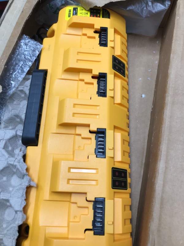 Photo 2 of COOMYXIN DCB104 Replacement Charger Station for Dewalt 20V Batteries - 4-Port Multi Battery Charger with 2 USB Ports - Compatible with Dewalt 12V 20V Power Tools (No Batteries Included) ?DCB104?4-Port Charger