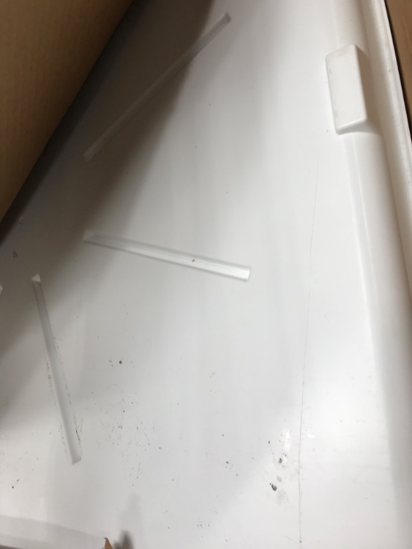 Photo 3 of Camco Washing Machine Drain Pan for Stackable Units with PVC Fitting - Collects Water Leakage and Prevents Floor Damage - White (21006) Ships in Own Container