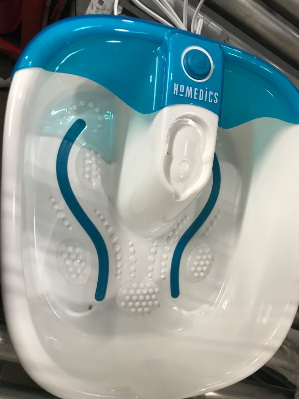 Photo 2 of HoMedics Bubble Mate Foot Spa, Toe Touch Controlled Foot Bath with Invigorating Bubbles and Splash Proof, Raised Massage nodes and Removable Pumice Stone