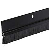 Photo 1 of 36" Black Door Sweep with Brush for Gaps up to 1" Made in USA
