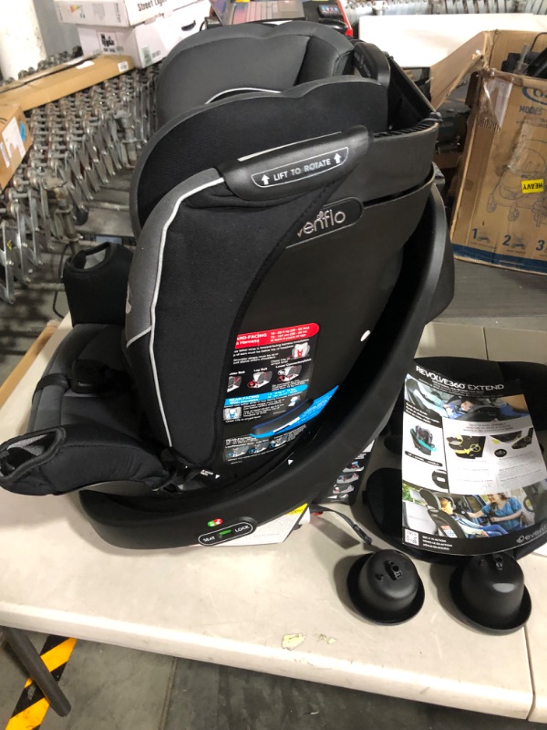 Photo 5 of **USED** Evenflo Revolve 360 Extend All-in-One Rotational Convertible Car Seat 