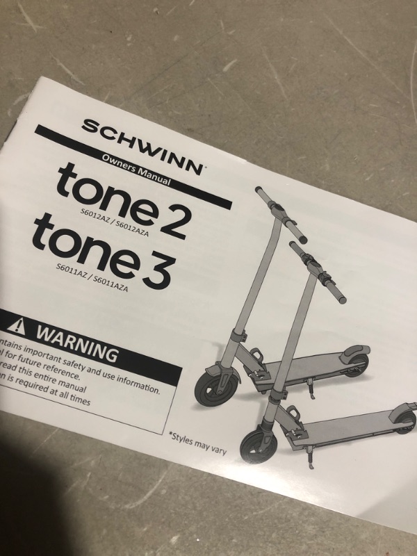 Photo 4 of * see notes * 
Schwinn Tone Mens and Womens Electric Scooter, Fits Youth/Adult Riders Ages 13+