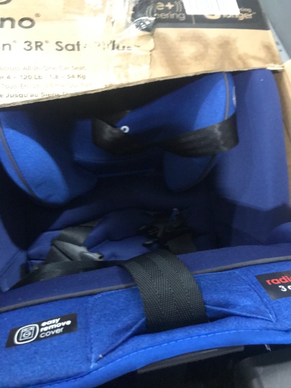 Photo 2 of Diono Radian 3R SafePlus, All-in-One Convertible Car Seat, Rear and Forward Facing, SafePlus Engineering, 10 Years 1 Car Seat, Slim Fit 3 Across, Blue Sky Blue Sky Radian 3R SafePlus Fits 3 Across Car Seat