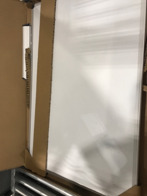 Photo 1 of Amazon Basics Magnetic Dry Erase White Board, 36 x 24-Inch Whiteboard - Silver Aluminum Frame 24" x 36" Magnetic, Aluminum Frame