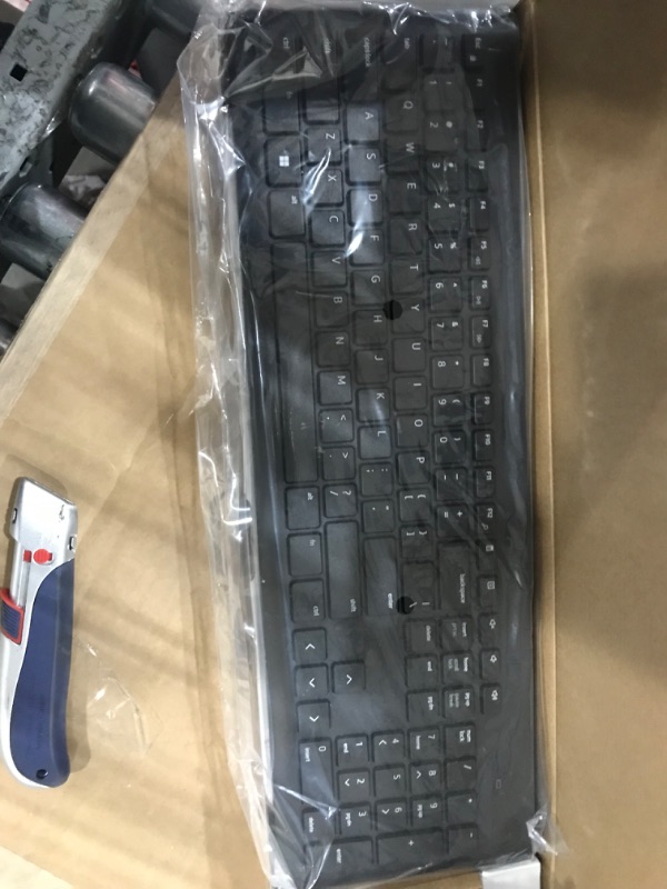 Photo 2 of Dell Wireless Keyboard and Mouse - KM3322W, Wireless - 2.4GHz, Optical LED Sensor, Mechanical Scroll, Anti-Fade Plunger Keys, 6 Multimedia Keys, Tilt Leg - Black