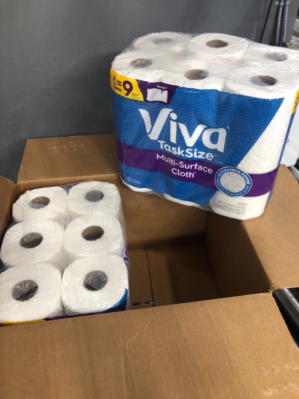 Photo 2 of **NOTES** Viva Multi-Surface Cloth Choose-A-Sheet Paper Towels Cloth-Like Kitchen Paper Towels, White, 83 Sheets (Pack of 6)