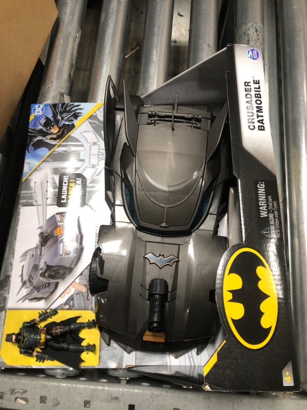 Photo 2 of DC Comics, Crusader Batmobile Playset with Exclusive 4-inch Batman Figure, 3 Super-Villain Paper Figures, Kids Toys for Boys and Girls Ages 4+