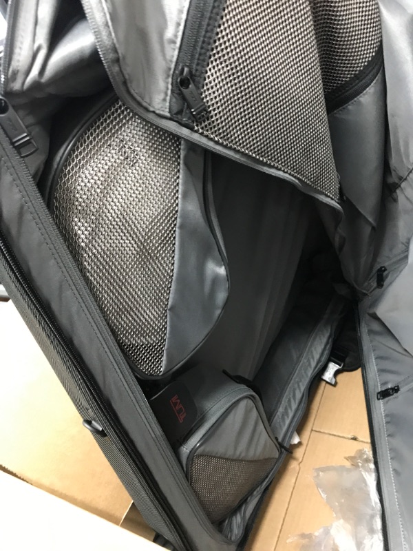 Photo 6 of (Minor Damage/See Notes) TUMI Alpha 3 Extended Trip 4-Wheeled Garment Bag with TSA Lock - Stores Suits, Coats, Dresses, and Shoes - Black