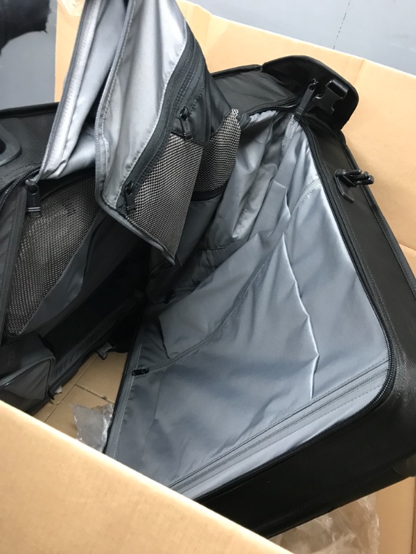 Photo 4 of (Minor Damage/See Notes) TUMI Alpha 3 Extended Trip 4-Wheeled Garment Bag with TSA Lock - Stores Suits, Coats, Dresses, and Shoes - Black