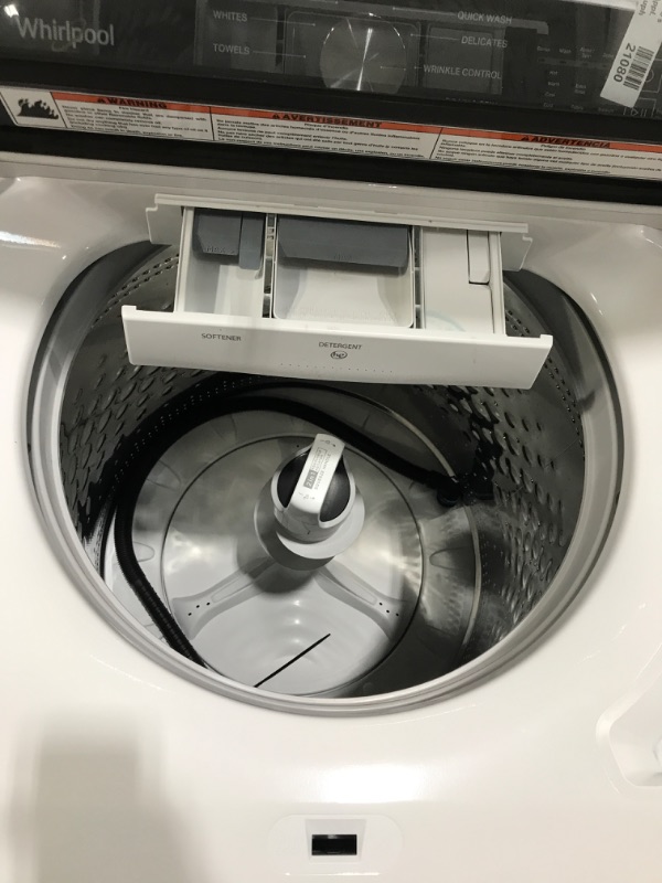 Photo 3 of Whirlpool 5.2-cu ft High Efficiency Impeller and Agitator Top-Load Washer (White) ENERGY STAR
