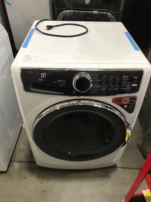 Photo 2 of Electrolux SmartBoost 4.5-cu ft High Efficiency Stackable Steam Cycle Front-Load Washer (White) ENERGY STAR
