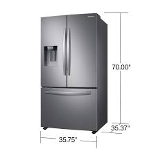 Photo 1 of Samsung 27-cu ft French Door Refrigerator with Dual Ice Maker (Fingerprint Resistant Stainless Steel) ENERGY STAR
