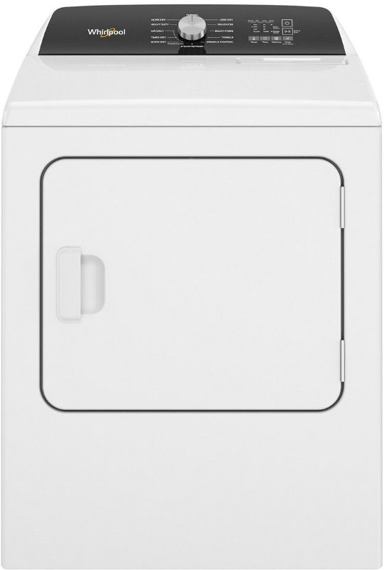 Photo 1 of Whirlpool - 7.0 Cu. Ft. Electric Dryer with Steam and Moisture Sensing - White
