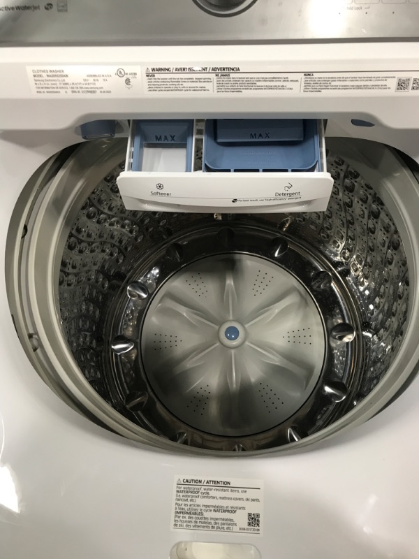 Photo 3 of Samsung 5-cu ft High Efficiency Impeller Top-Load Washer (White) ENERGY STAR
