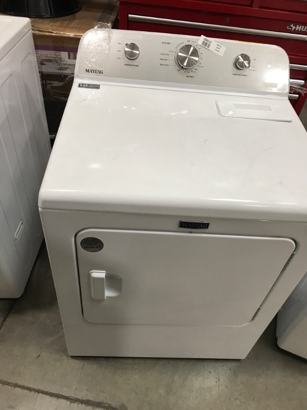 Photo 2 of Maytag 7-cu ft Electric Dryer (White)
