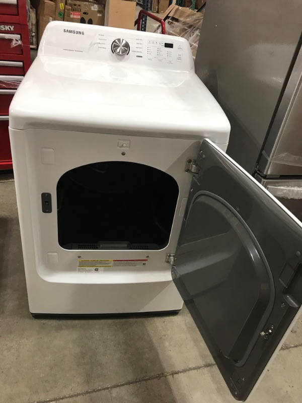 Photo 2 of Samsung 7.2-cu ft Electric Dryer (White)
