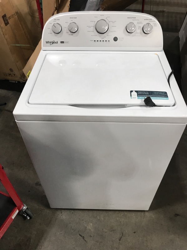 Photo 2 of Whirlpool 3.8-cu ft High Efficiency Impeller and Agitator Top-Load Washer (White)
