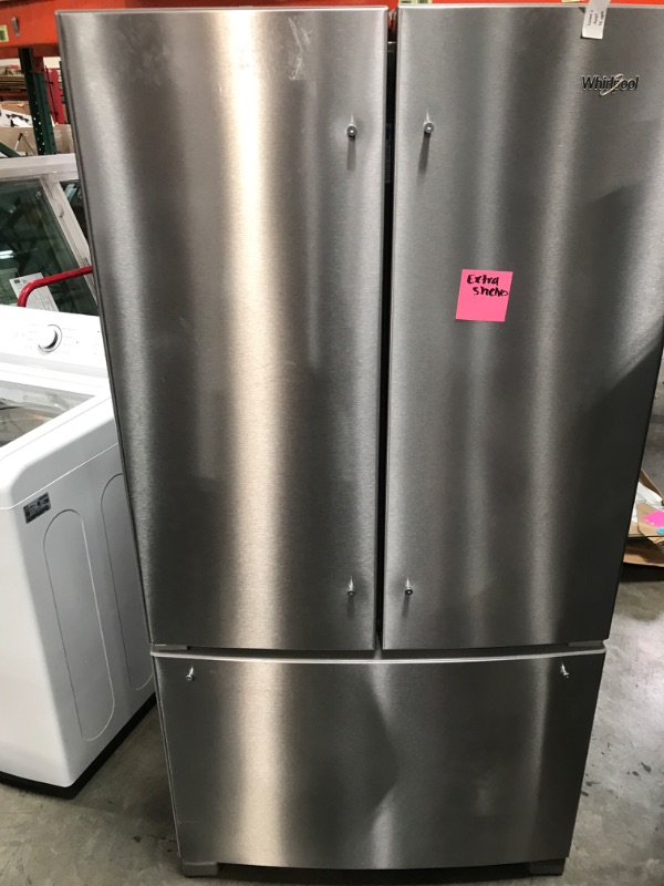 Photo 3 of Whirlpool 25.2-cu ft French Door Refrigerator with Ice Maker (Fingerprint Resistant Stainless Steel) ENERGY STAR
