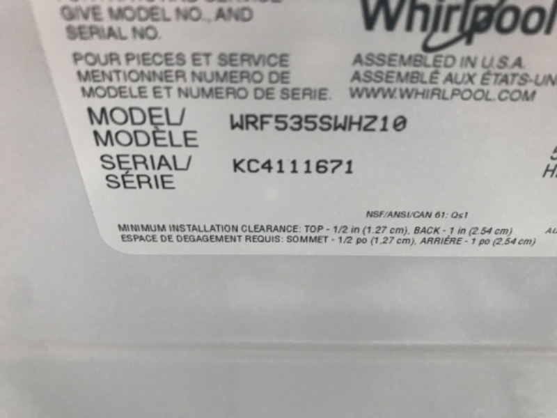 Photo 10 of Whirlpool 25.2-cu ft French Door Refrigerator with Ice Maker (Fingerprint Resistant Stainless Steel) ENERGY STAR
