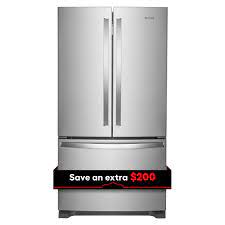 Photo 1 of Whirlpool 25.2-cu ft French Door Refrigerator with Ice Maker (Fingerprint Resistant Stainless Steel) ENERGY STAR
