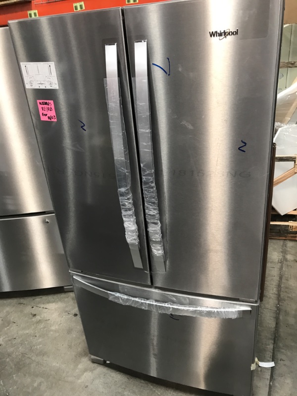 Photo 2 of Whirlpool 25.2-cu ft French Door Refrigerator with Ice Maker (Fingerprint Resistant Stainless Steel) ENERGY STAR
