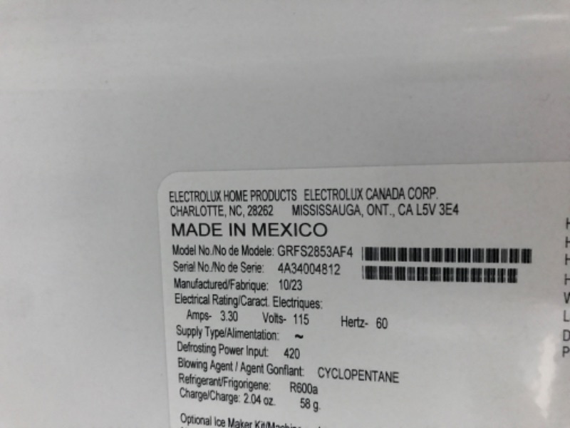 Photo 9 of ***NOT COOLING***
Frigidaire Gallery 27.8-cu ft French Door Refrigerator with Dual Ice Maker (Fingerprint Resistant Stainless Steel) ENERGY STAR
