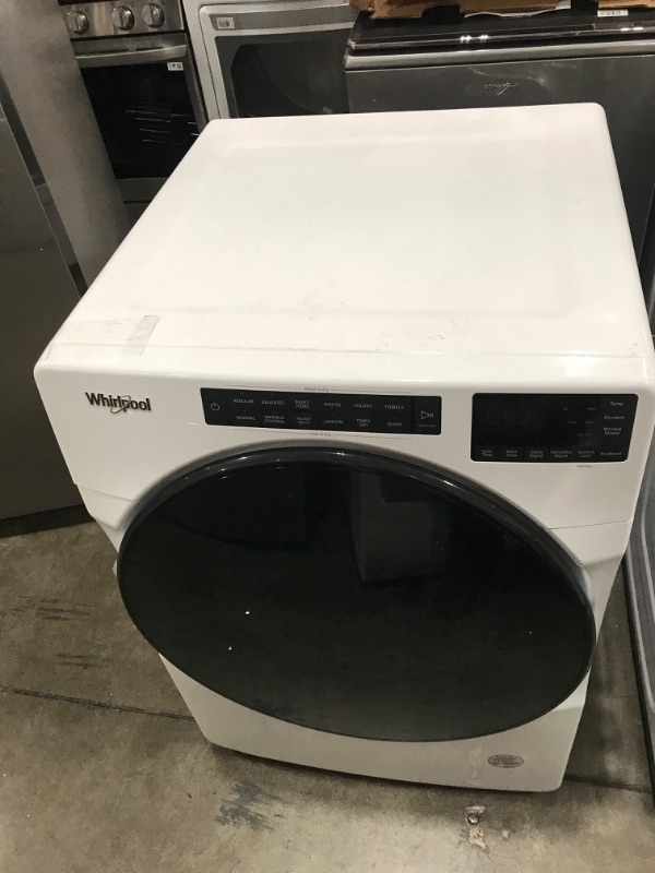 Photo 2 of Whirlpool 7.4-cu ft Stackable Electric Dryer (White) ENERGY STAR
