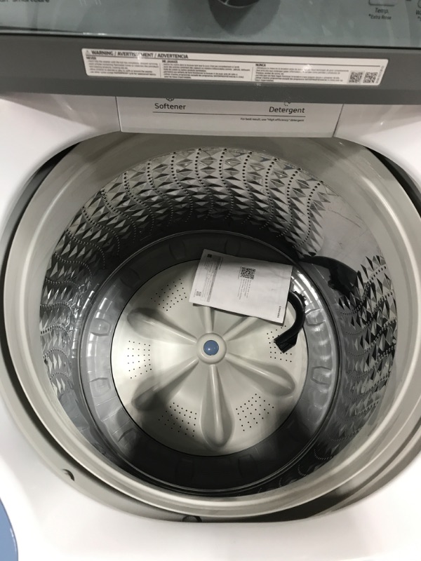 Photo 3 of Samsung - 4.5 Cu. Ft. High-Efficiency Top Load Washer with Vibration Reduction Technology+ - White
