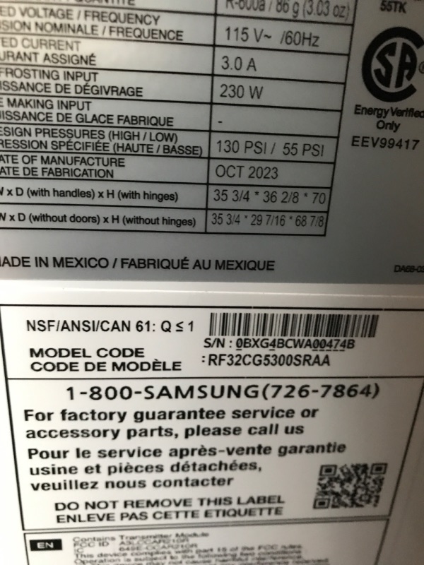 Photo 9 of Samsung Mega Capacity 31.5-cu ft Smart French Door Refrigerator with Dual Ice Maker (Fingerprint Resistant Stainless Steel) ENERGY STAR
