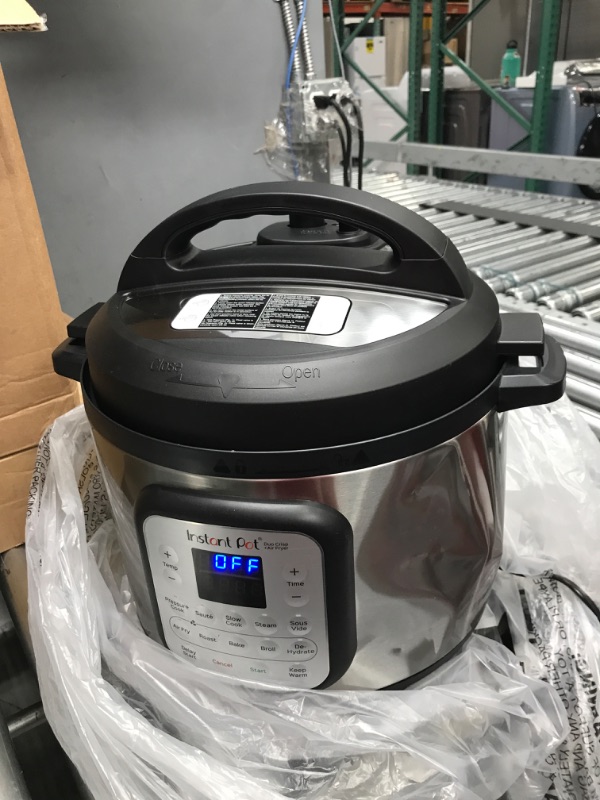 Photo 2 of Instant Pot Duo Crisp 11-in-1 Air Fryer and Electric Pressure Cooker Combo with Multicooker Lids that Air Fries, Steams, Slow Cooks, Sautés, Dehydrates, & More, Free App With Over 800 Recipes, 8 Quart 8QT Crisp (Stainless Steel)