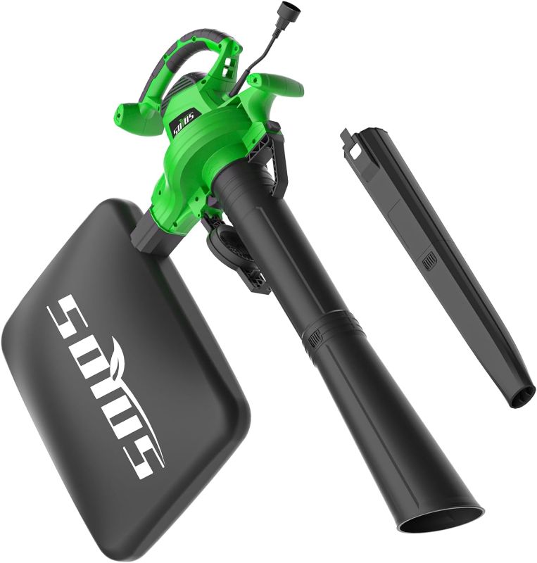 Photo 1 of [READ NOTES]4SOYUS Electric Leaf Blower, Leaf Vacuum and Mulcher 3-in-1, 12Amp 365CFM Leaf Vacuum Mulcher 