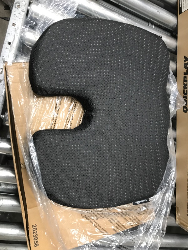 Photo 1 of Amazon Basics Gel Enhanced Memory Foam Seat Cushion for Office Chair Seat Cushion Gel Memory Foam