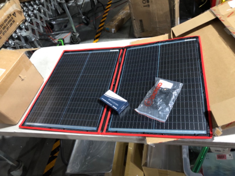 Photo 4 of ***USED - UNABLE TO TEST***
DOKIO 110w 18v Portable Foldable Solar Panel Kit (21x28inch, 5.9lb)