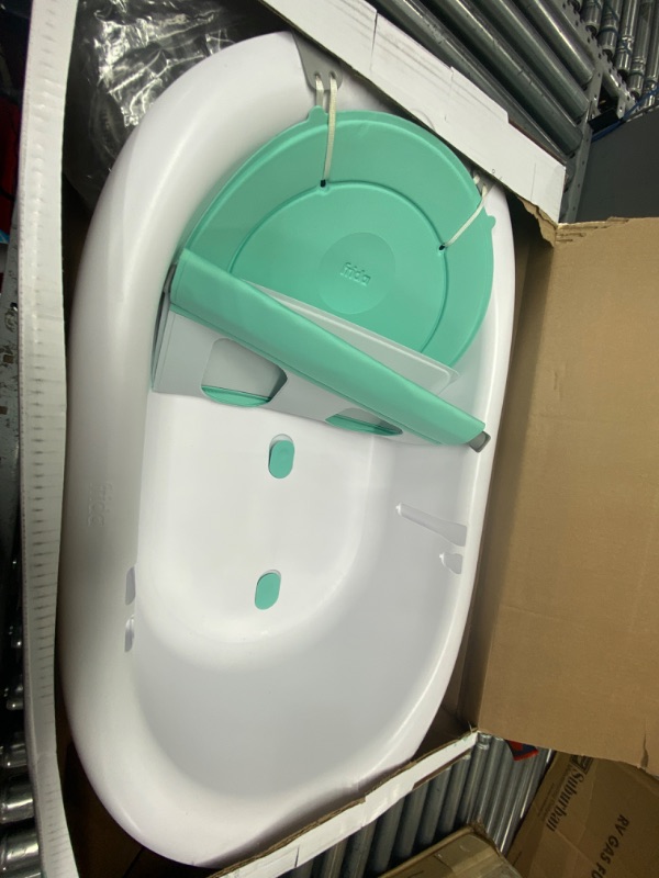 Photo 2 of 4-in-1 Grow-with-Me Bath Tub by Frida Baby Transforms Infant Bathtub to Toddler Bath Seat with Backrest for Assisted Sitting in Tub