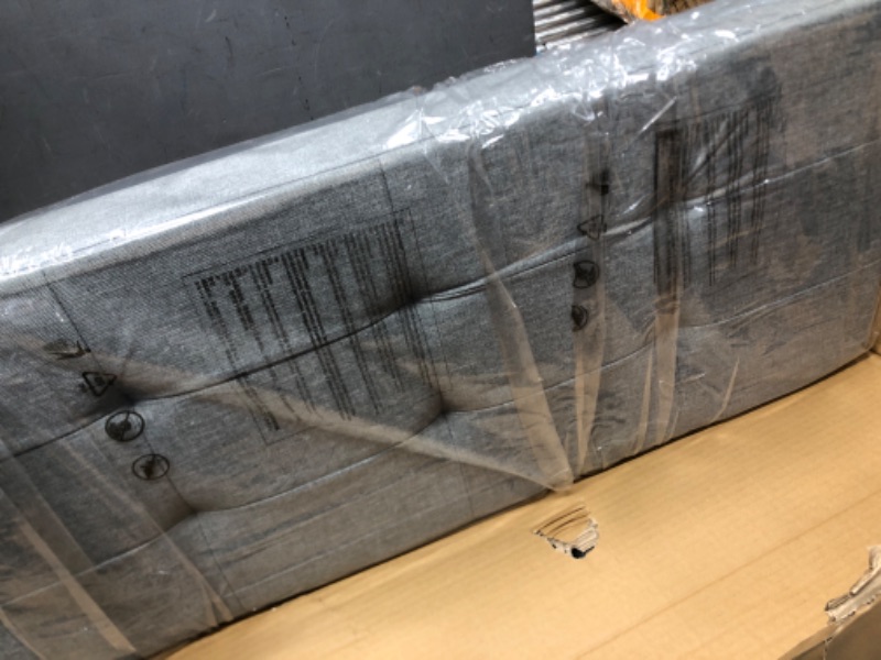 Photo 1 of SONGMICS 43.3 Inches Storage Ottoman Bench, Bedroom Bench with Storage, Foot Stool with Feet, Holds Up to 660 lb, Dark Gray ULSF018G01 43.3 x 15 x 15.7 inches Dark Gray