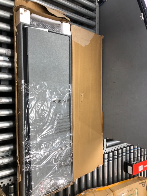 Photo 1 of SONGMICS 43.3 Inches Storage Ottoman Bench, Bedroom Bench with Storage, Foot Stool with Feet, Holds Up to 660 lb, Dark Gray ULSF018G01 43.3 x 15 x 15.7 inches Dark Gray