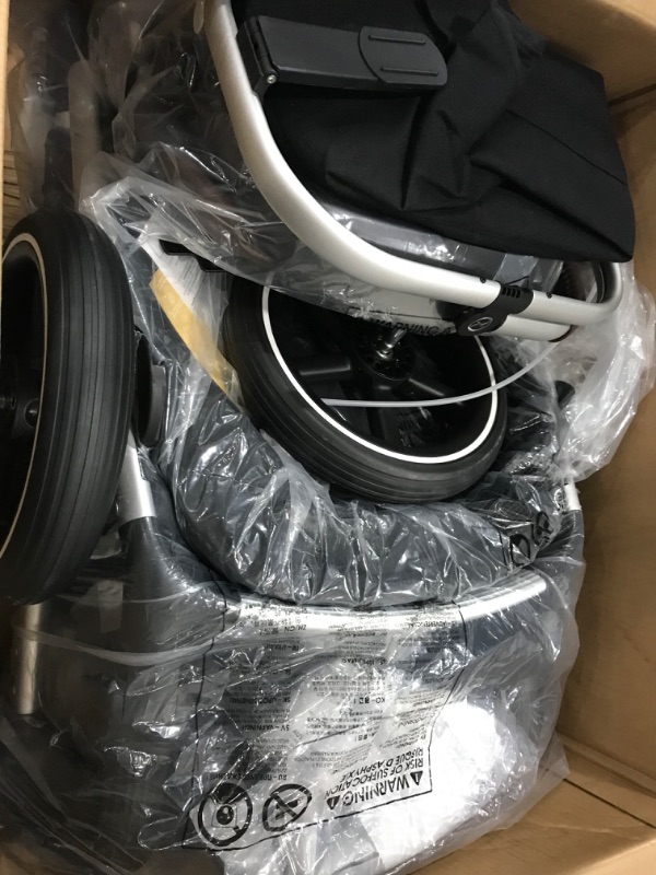 Photo 2 of Cybex Gazelle S All-in-One Toddler and Baby Stroller with Over 20 Modular Configurations, Ergonomic Near-Flat Recline, Shopper Basket, and Compact Fold, Moon Black Moon Black Stroller V2