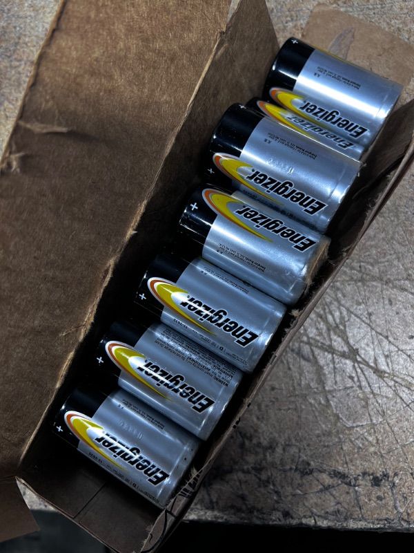 Photo 1 of Energizer Alkaline Power D Batteries (12 Pack), Long-Lasting Alkaline Size D Batteries - Packaging May Vary