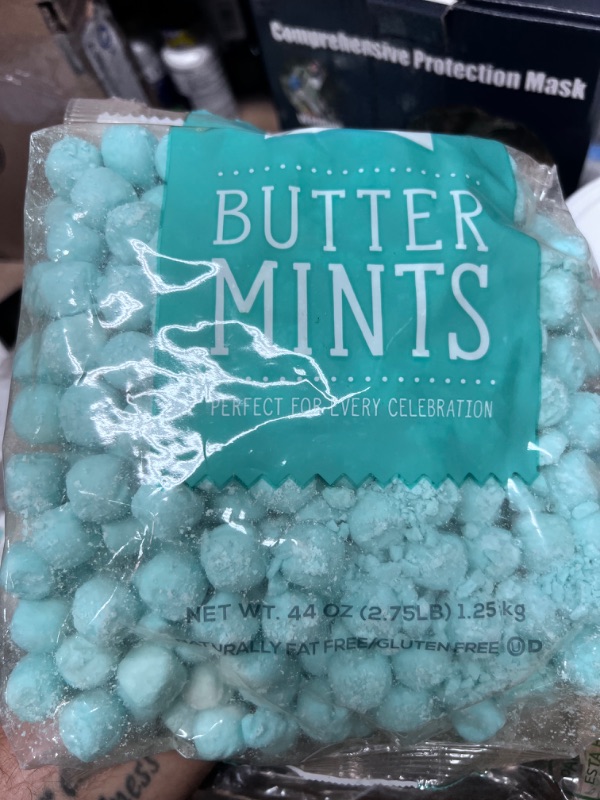 Photo 3 of ***BEST BY 12/4/23*** Party Sweets Blue Buttermints, Appx. 350 pieces from Hospitality Mints, 2.75 Pound (Pack of 1)