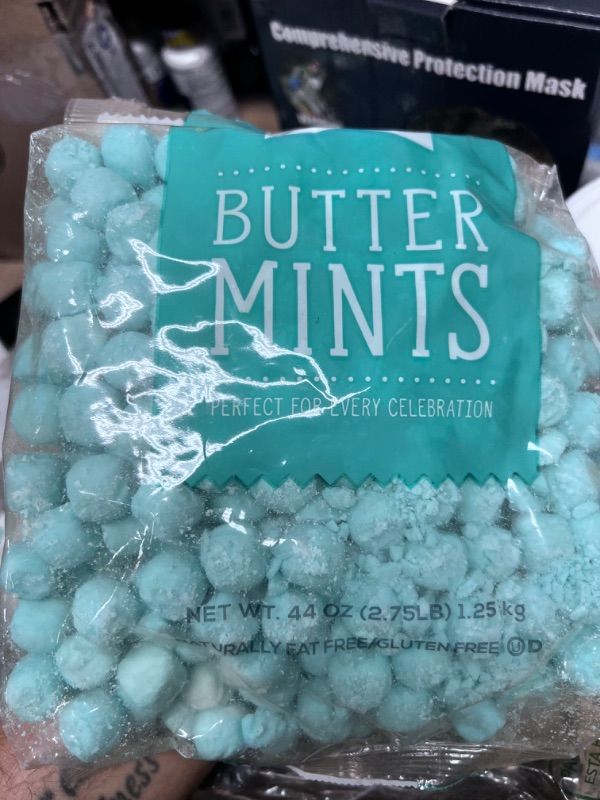 Photo 2 of ***BEST BY 12/4/23*** Party Sweets Blue Buttermints, Appx. 350 pieces from Hospitality Mints, 2.75 Pound (Pack of 1)