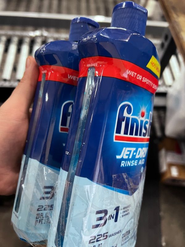 Photo 1 of ***2PACK*** Finish Jet-Dry Rinse Aid, Dishwasher Rinse and Drying Agent, 23 fl oz, Packaging may vary Rinse Agent
