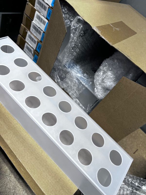 Photo 1 of NUPTIO Rectangular Acrylic Vases for Flowers - 6 Pcs 15.7in Long Rectangle Clear Flower Vase Small Floral Box for Wedding Centerpieces for Tables Centerpiece Table Decorations Modern Home Party Decor 6 15.7 inches Length