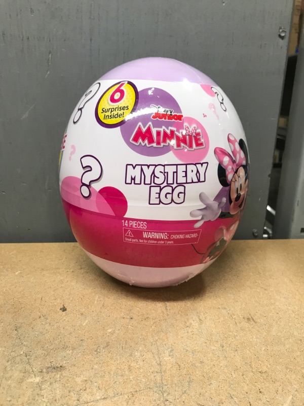 Photo 2 of Disney Junior Minnie Mouse Giant Easter Egg Surprise, 6 pieces, Officially Licensed Kids Toys for Ages 3 Up, Gifts and Presents by Just Play